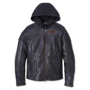 Harley-Davidson® Women's Miss Enthusiast 2.0 Leather 3-in-1 Jacket, size Lg